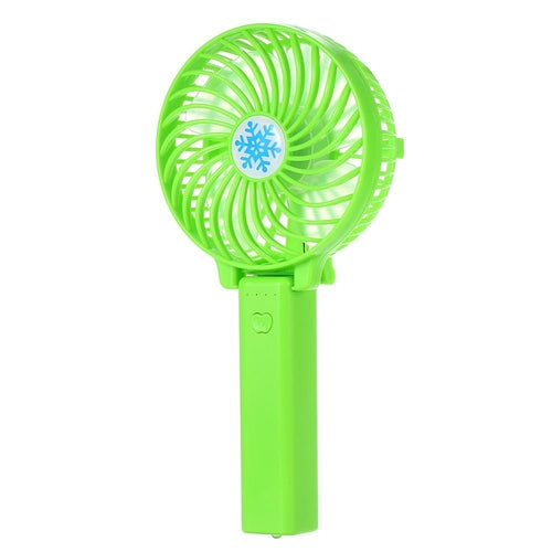 Portable USB Mini Fan Battery Rechargeable Foldable Handle Cooler