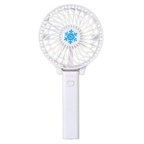 Portable USB Mini Fan Battery Rechargeable Foldable Handle Cooler