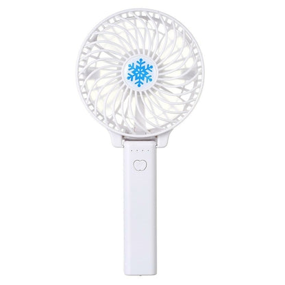 Portable USB Mini Fan Battery Rechargeable Foldable Handle Cooler