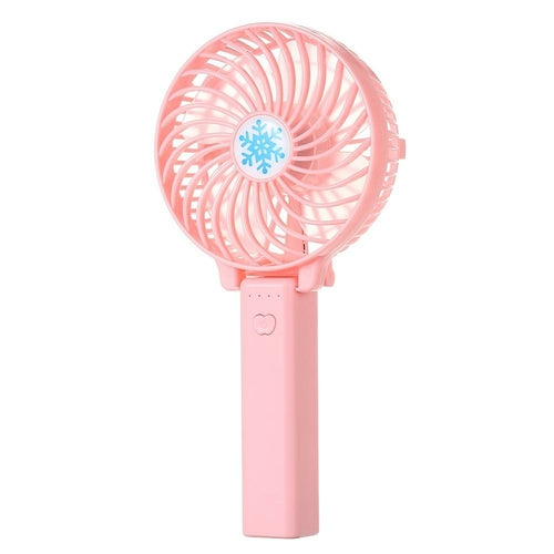 Portable USB Mini Fan Battery Rechargeable Foldable Handle Cooler